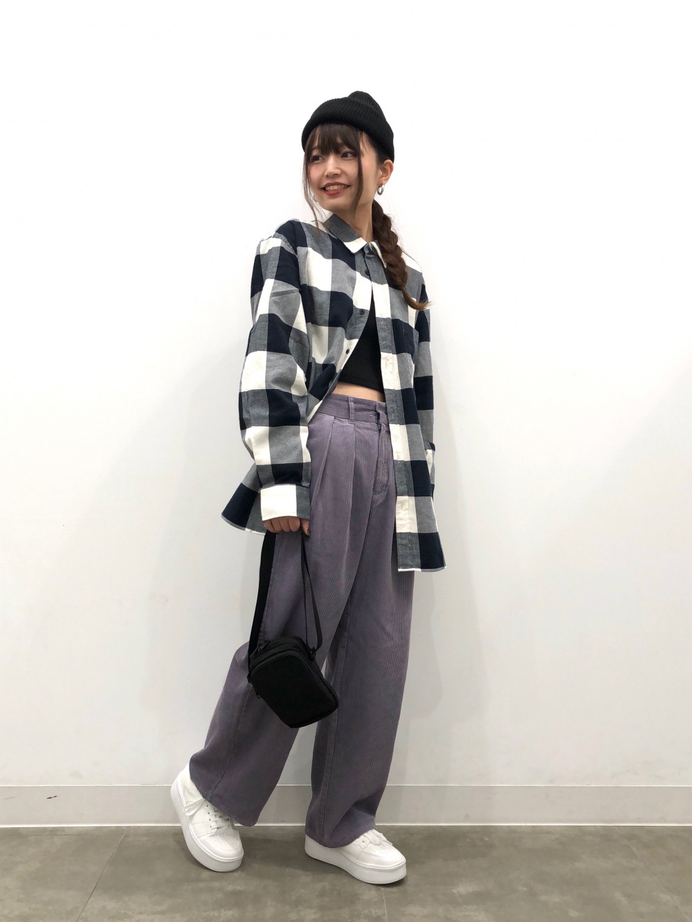 ワッフルニットプルオーバー(長袖) beautiful people