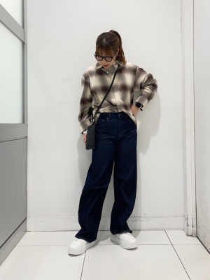 GU公式 | ローライズバギージーンズ(丈標準73.0～77.0cm)