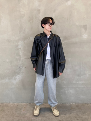 GU公式 | リアルレザーモカシンシューズ