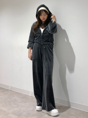 GU - 新品未使用 GU ベロアフルジップパーカ(長袖)+E