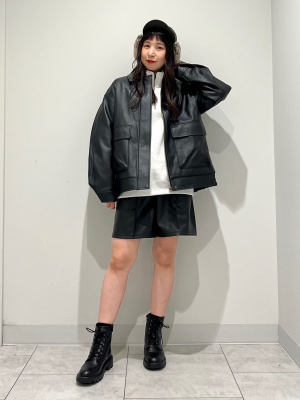 希少3XL GU 人気 オーバーサイズ レザージャケットレディース