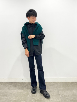 GU公式 | サテンオーバーサイズシャツ(長袖)