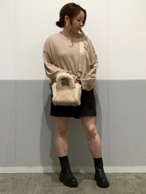 GU公式 | ウォッシュドロゴスウェットプルオーバー(長袖)+E