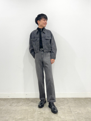 ギフトショート丈ジーンズジャケット woadblue デニムジャケット gジャン 「157×WOADBLUE」Short ZIP