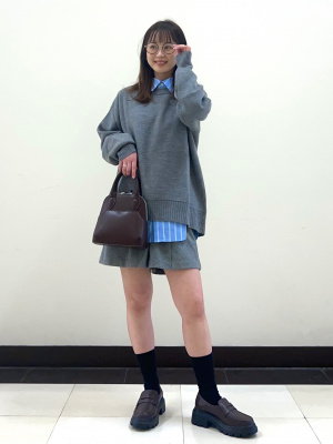 GU公式 | ブロードシャツ(長袖)(ストライプ)