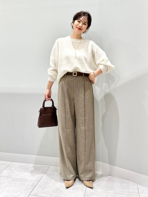 mmouページ GU公式 | ブラッシュドジャージーワイドパンツ(丈標準70.0～74.0cm)