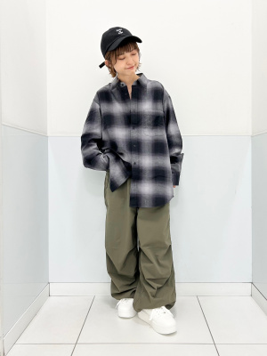 ✧さまへ GU公式 | フランネルシャツ(チェックB)