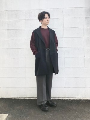 HYEON グレー ダブルブレスト ベスト 最大80％オフ HYEON ベスト ダブルブレスト グレー トップス