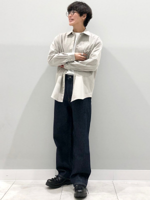 ぽんた　発送用ページ② 美品】【最終値下げ】GU ブラッシュドオーバーサイズシャツ - メルカリ