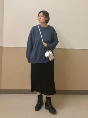 GU公式 | ウォッシュドロゴスウェットプルオーバー(長袖)+E