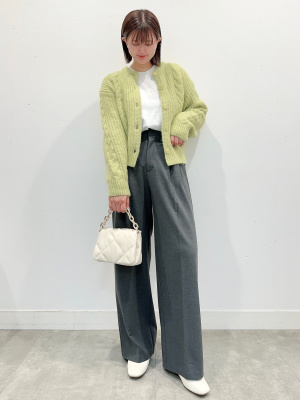 GU公式 | スクエアシフォンフラットシューズ