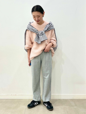 一点限り❣️GU ジーユー　ホワイト ストライプ 大きめ　Tシャツ　水色[XL] 一点限り❣️GU ジーユー ホワイト ストライプ 大きめ Tシャツ 水色[XL