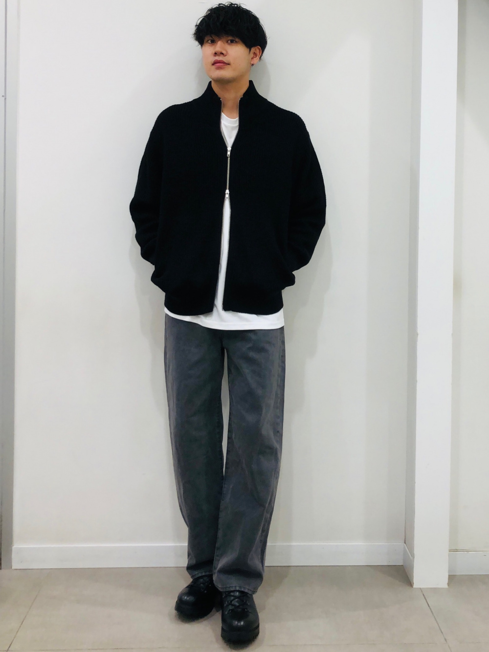 ドライバーズニット マルジェラドライバーズニットネイビー