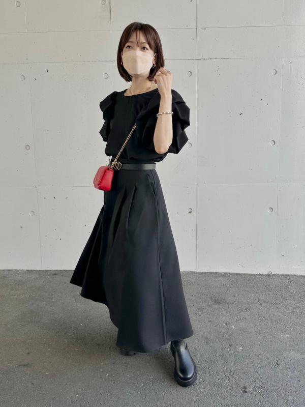 【DOLCE&GABBANA】ハイウエスト レース ミディ スカート F4C2MTHLMII_R0026_0.jpg