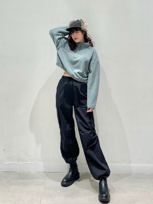 GU公式 | ストレッチフリースハーフジッププルオーバー(長袖