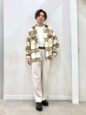 シャギーチェックオーバーサイズシャツジャケット 通販【ニッセン】