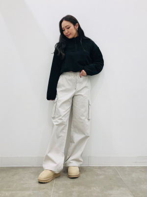 GU公式 | ストレッチフリースハーフジッププルオーバー(長袖