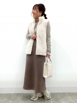 チャン・スー様へ♥ GU公式 | ソフトリブタートルネックT(長袖)(ボーダー)