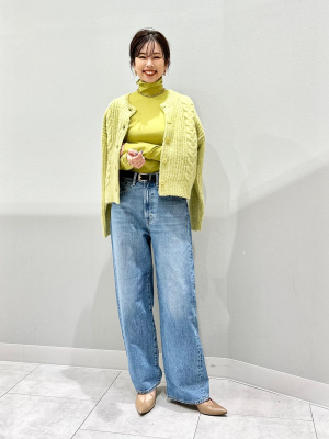 GU公式 | パフィータッチケーブルショートカーディガン(長袖)