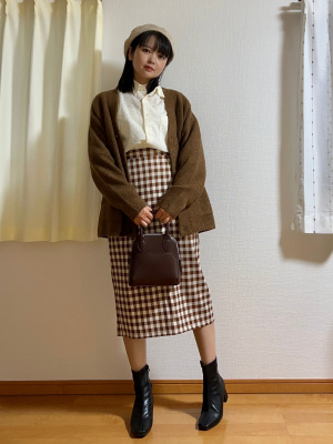 優待価格[TORRAZZO DONNA]チェックニットスカート | KOBUNSHA