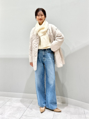 GU公式 | パフィータッチオーバーサイズハイネックセーター(長袖