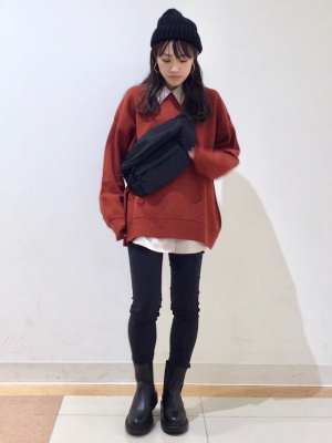 GU公式 | サテンオーバーサイズシャツ(長袖)