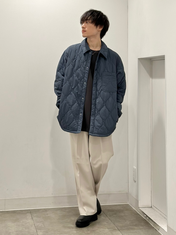 ヒートパデッドキルティングブルゾンSW+E（メンズ）の着用