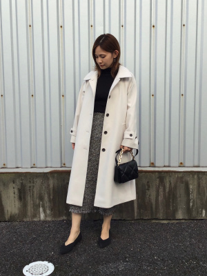 【美品】GU ジーユー　ツイードミディスカート　M 美品】GU ジーユー ツイードミディスカート M ツイーディミディ