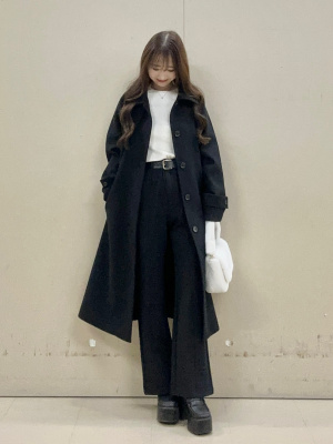 GU公式 | リブボタンスリーブセーター(長袖)Z(2023年秋アイテム)