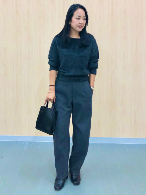 GU公式 | フェザーヤーンボートネックセーター(長袖)Z+E