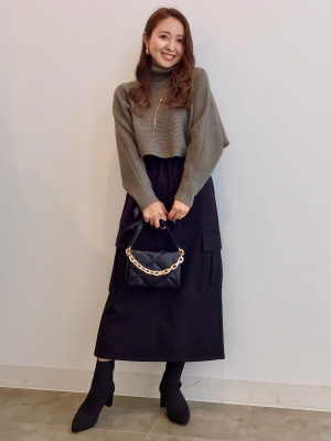 GU公式 | ポインテッドニットブーツ