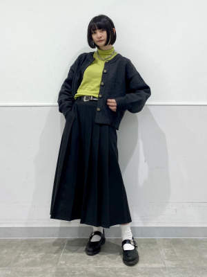 GU公式 | ミドルゲージクルーネックカーディガン(長袖)