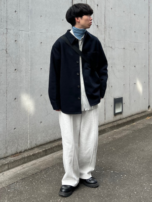 GU公式 | ヘビーウェイトスウェットバギーパンツNT+EC(丈長め73.0cm