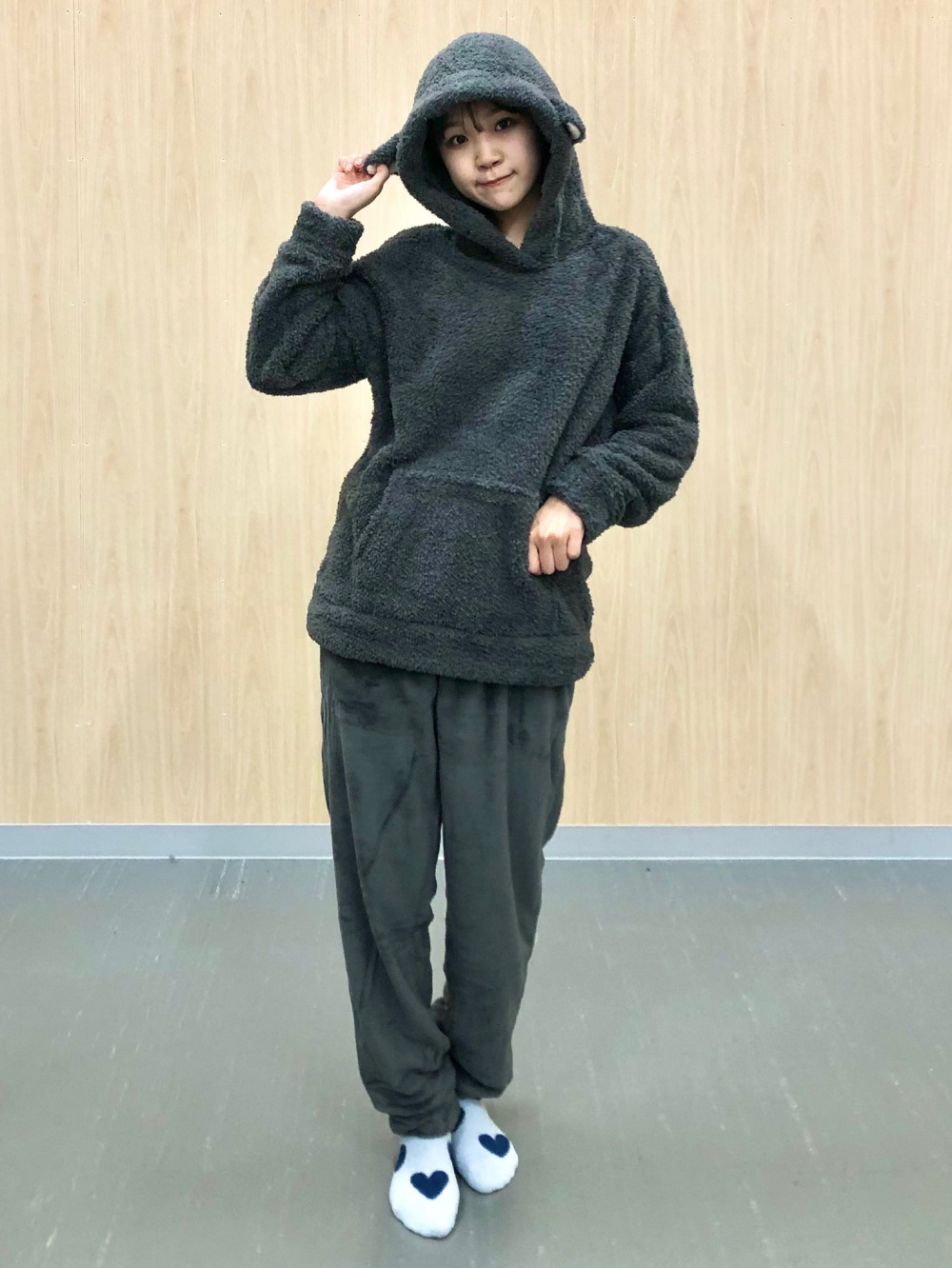 マシュマロフィールフーディーセット ２着 GU ジーユー マシュマロフィールフーディセット 長袖 うさぎ gu