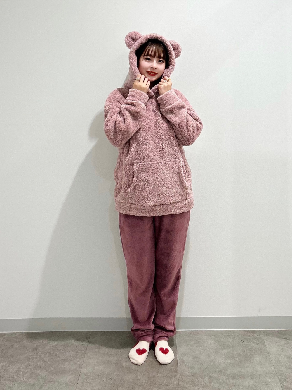 マシュマロフィールフーディセット(ベア)(長袖&ロングパンツ