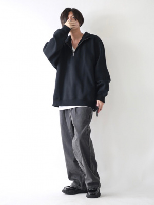 GU公式 | デニムバギースラックス(丈標準68.0～72.0cm