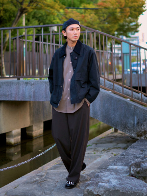 GU公式 | バンドカラーシャツ(長袖)SW GU公式 | バンドカラーシャツ(長袖)SW