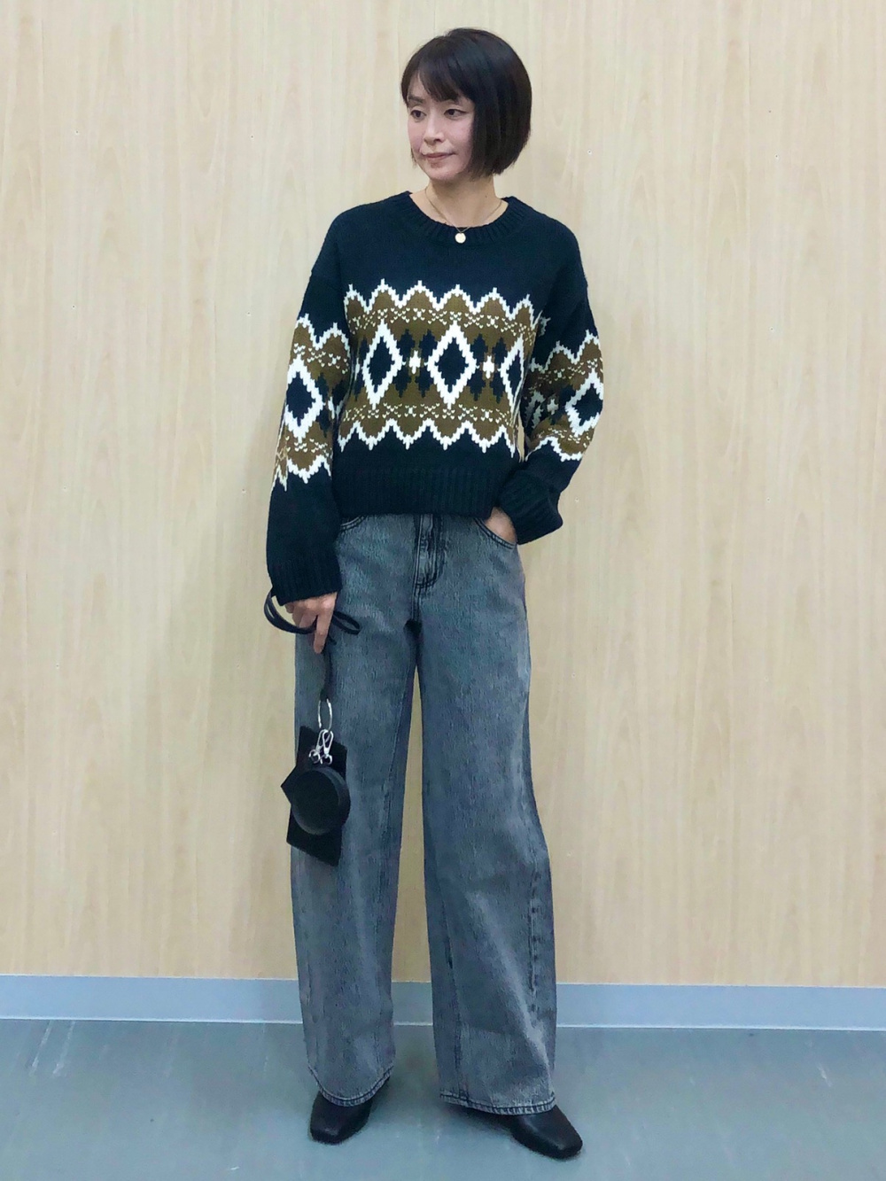 GU（ジーユー）の「フェアアイルセーター(長袖)JN+E（長袖