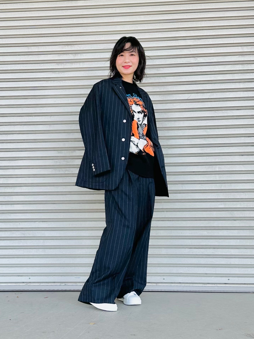 ニットプルオーバー(長袖) beautiful people 1+X、カバーオール