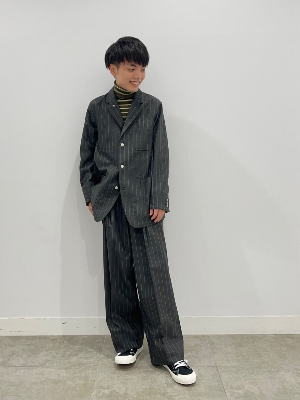 カバーオール(ストライプ) beautiful people (セットアップ可能