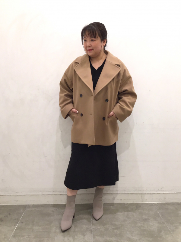 フレアニットワンピース(長袖)Z（レディース）の着用コーディネート