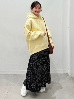 GU公式 | ドットプリントサテンキャミソールワンピース