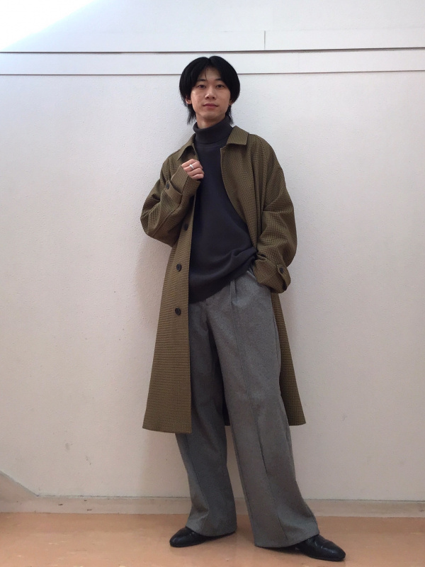 バルマカーンコート(チェック)SW（メンズ）の着用コーディネート一覧