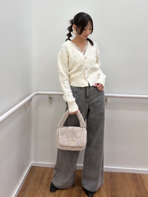 ふなっしー　スマートキャンバス GU公式 | スタイルオーガニックリブレースVネックタンクトップ