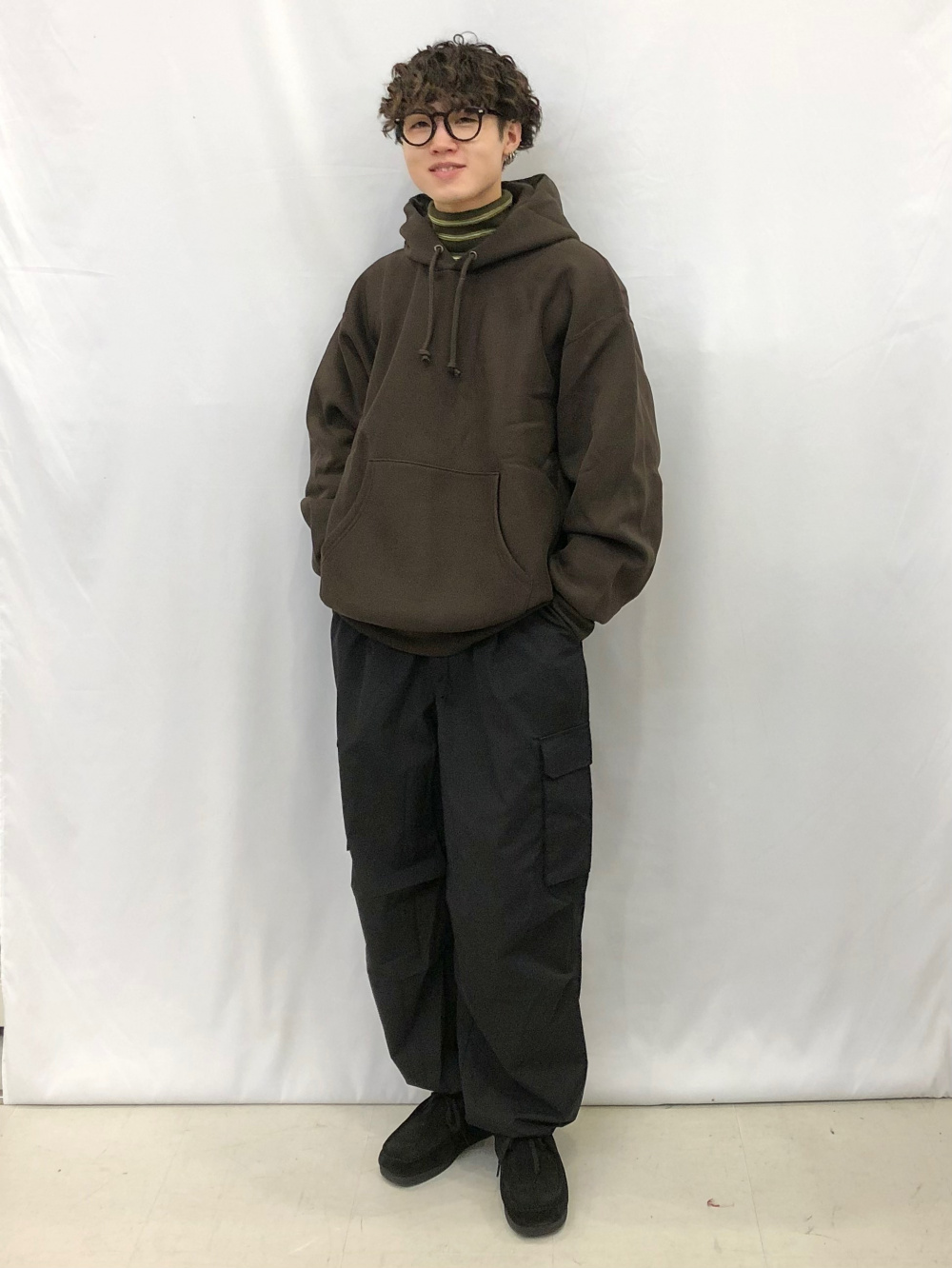 ワッフルニットプルオーバー(長袖) beautiful people、裏ボアトラック