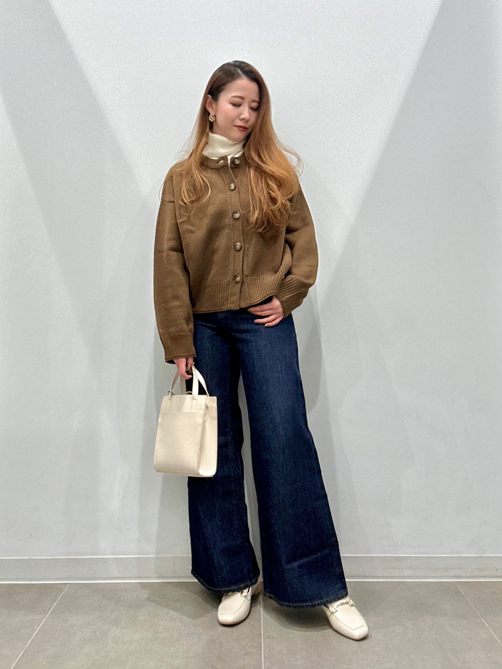 スウェットプルオンパンツ(セットアップ可能)、デニムジャケット