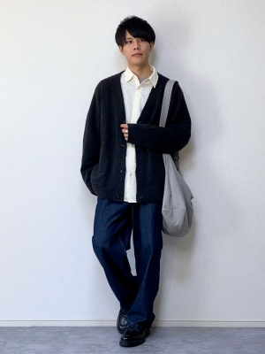 GU公式 | レースオーバーサイズシャツ(長袖)