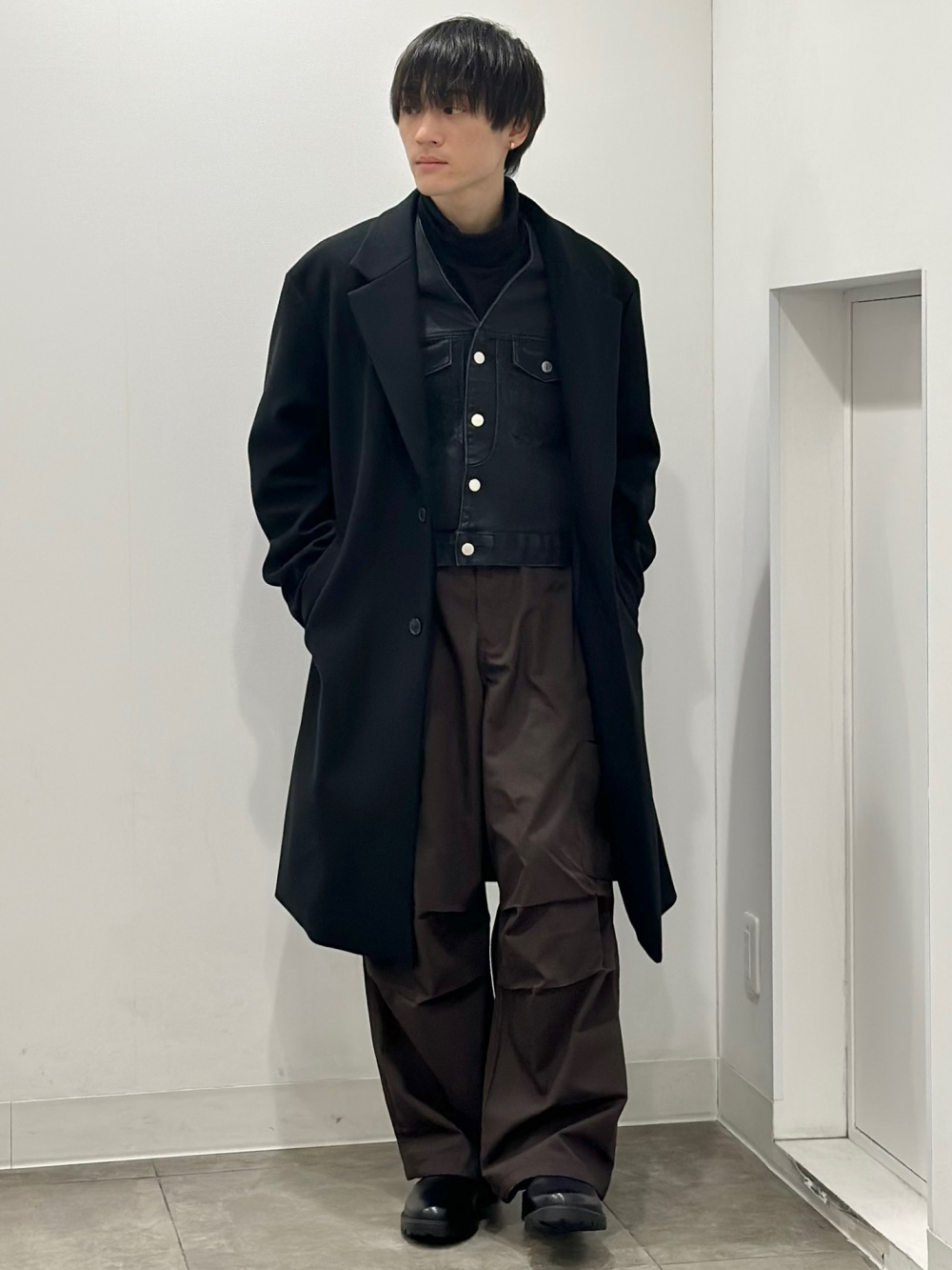 ワッフルニットプルオーバー(長袖) beautiful people、ブラッシュド