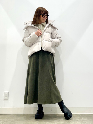 ⭐︎MASA⭐︎　ウールリブ編みロングスカート ベージュ リブニットナロースカート レディース 春 夏 秋 ロング丈 ≪ゆう