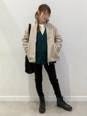 GU公式 | スタイルヒートEXワッフルクルーネックT(長袖)